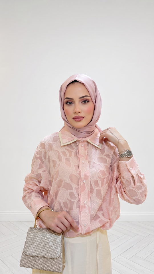 PEMBE ETEKLİ TAKIM